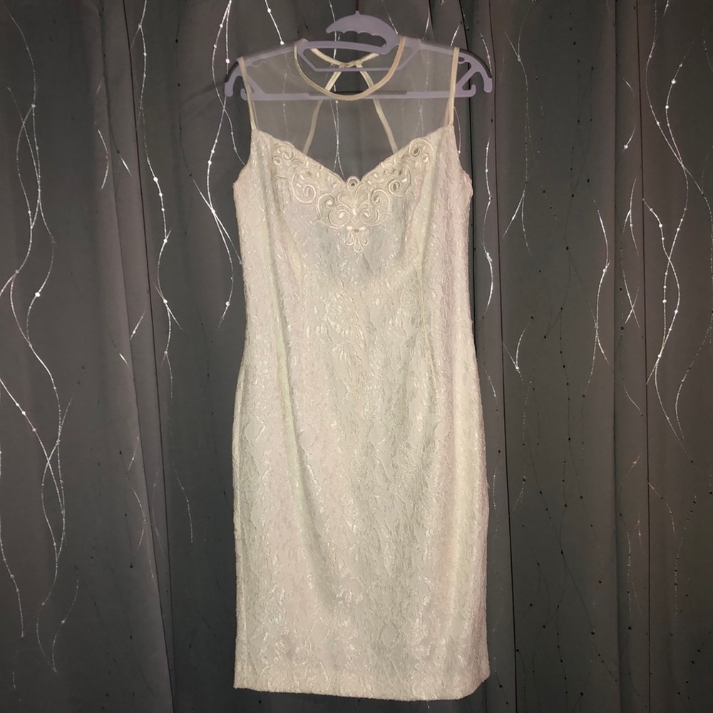 Beautiful Vintage Jessica McClintock Bridal Women's White Dress Size 11-12